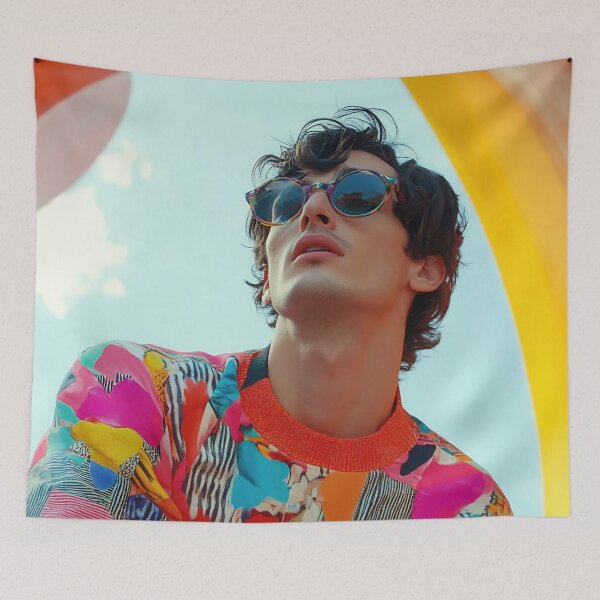 Item preview, Young man in vibrant outfit outdoors designed and sold by anytka.