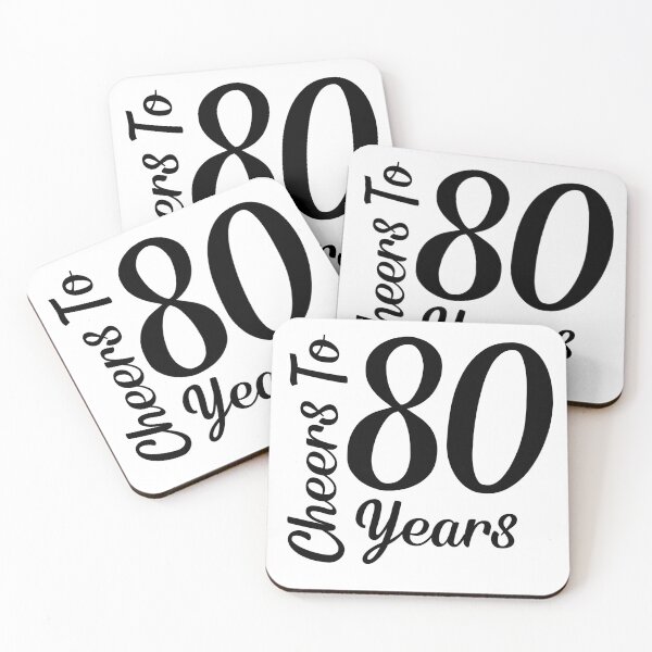 Item preview, Cheers to 80 Years | 80th Birthday Anniversary Celebration designed and sold by highflycrafts.