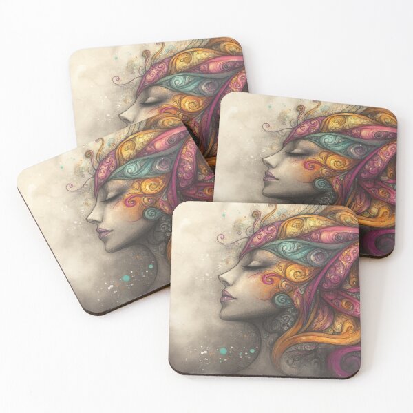 Item preview, Colorful woman with stylish hair designed and sold by anytka.