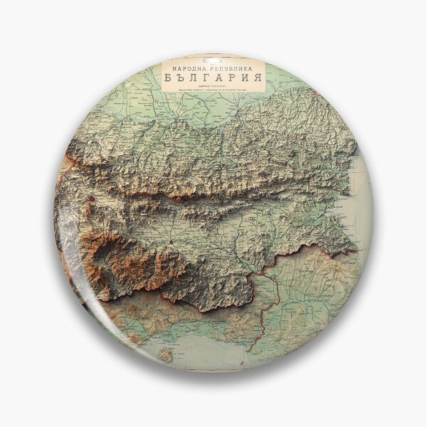 Item preview, 1919 Bulgaria Relief Map 3D digitally-rendered designed and sold by ThinkAboutMaps.