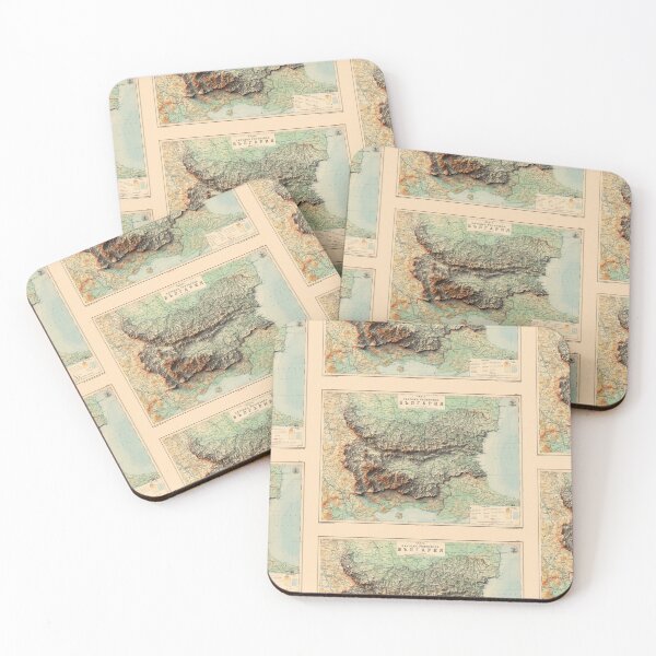 Item preview, 1919 Bulgaria Relief Map 3D digitally-rendered designed and sold by ThinkAboutMaps.