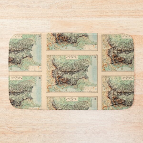 Item preview, 1919 Bulgaria Relief Map 3D digitally-rendered designed and sold by ThinkAboutMaps.