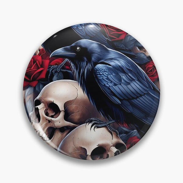 Item preview, Ravens and Roses: Gothic Skull Design  designed and sold by likeforcode.