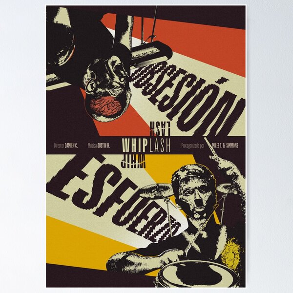 Item preview, Creative poster for the movie Whiplash. designed and sold by weercrxtive.