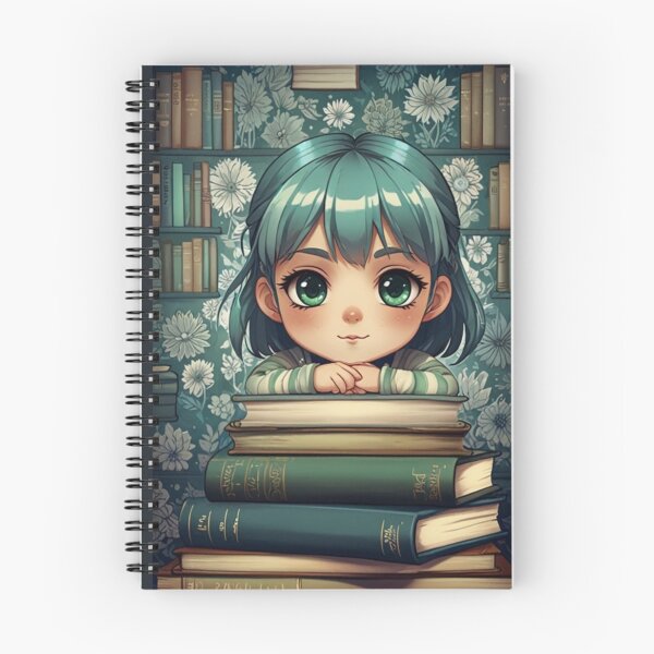 Item preview, Chibi Bookworm – Vintage Aesthetic Reader designed and sold by MusesWhispers.