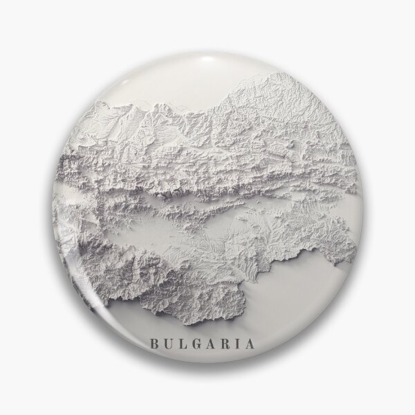 Item preview, Bulgaria Shaded Relief Map 3D digitally rendered designed and sold by ThinkAboutMaps.