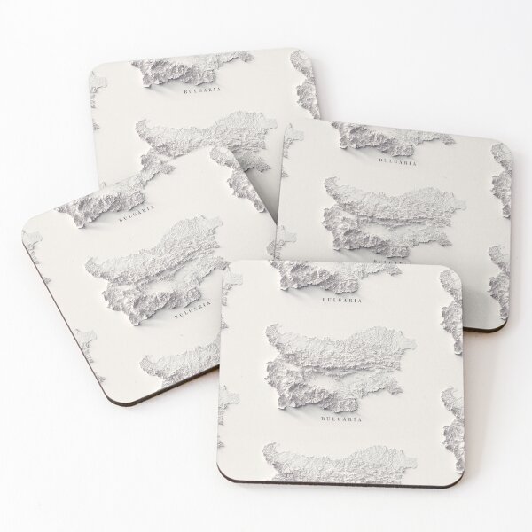 Item preview, Bulgaria Shaded Relief Map 3D digitally rendered designed and sold by ThinkAboutMaps.