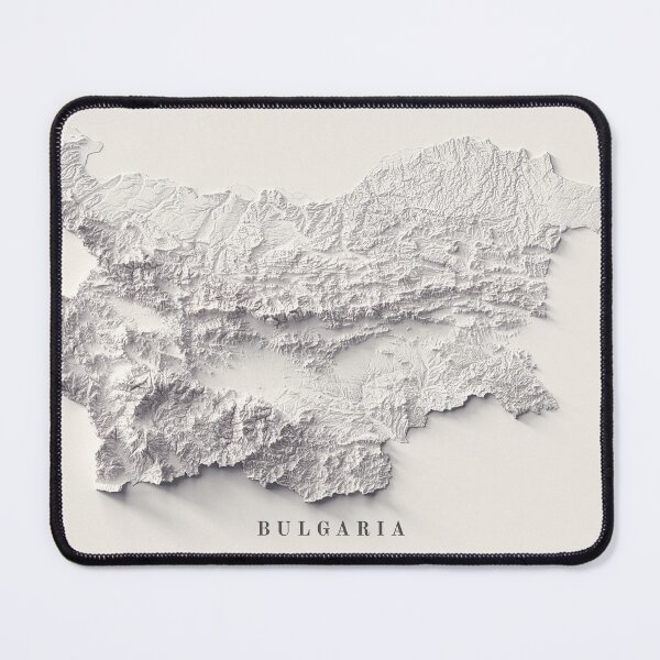 Item preview, Bulgaria Shaded Relief Map 3D digitally rendered designed and sold by ThinkAboutMaps.
