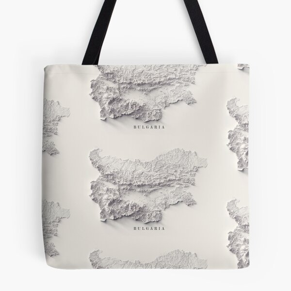 Item preview, Bulgaria Shaded Relief Map 3D digitally rendered designed and sold by ThinkAboutMaps.
