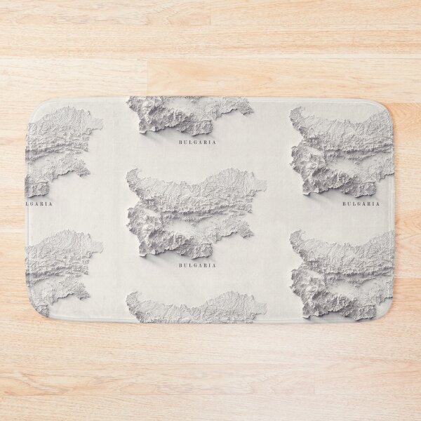 Item preview, Bulgaria Shaded Relief Map 3D digitally rendered designed and sold by ThinkAboutMaps.
