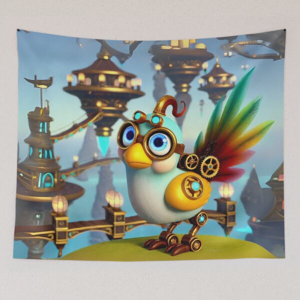 Item preview, Steampunk Qing Luan Fantasy Bird designed and sold by Sillytoe.