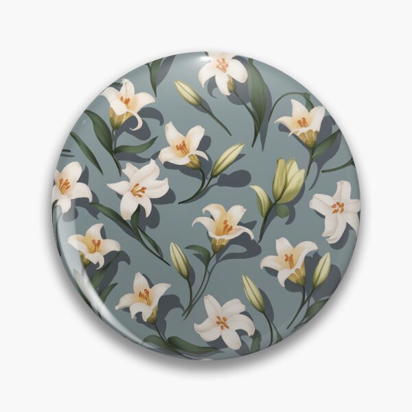 Item preview, White Lilies. Floral Pattern. designed and sold by Lilashakti ⭐️ ⭐️ ⭐️ ⭐️ ⭐️.