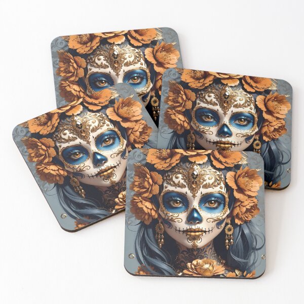 Item preview, Elegant Catrina Calavera: Iconic Mexican Art designed and sold by Ceemko's Vintage Corner.