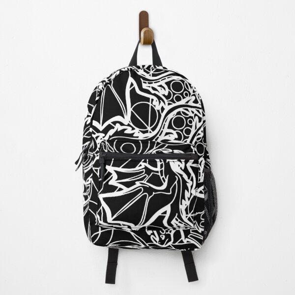Item preview, Schizo Scribble #3: Dragons 1, Light on Dark designed and sold by SchizoScribbles.