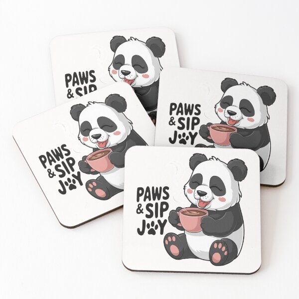 Item preview, Panda Coffee Vibes – Cozy Brew Companion designed and sold by Petpixy.