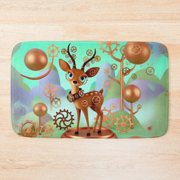 Item preview, Steampunk Roe Deer Fantasy Artwork designed and sold by Sillytoe.