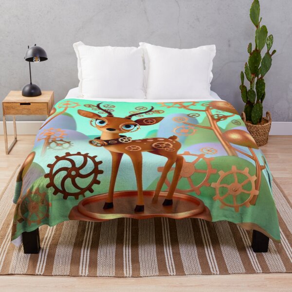 Item preview, Steampunk Roe Deer Fantasy Artwork designed and sold by Sillytoe.