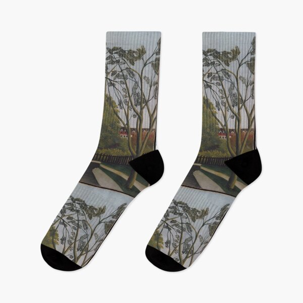 Item preview, The Banks of the Bièvre near Bicêtre Painting by Henri Rousseau (le Douanier) ca. 1908–09 designed and sold by botanicalworks.