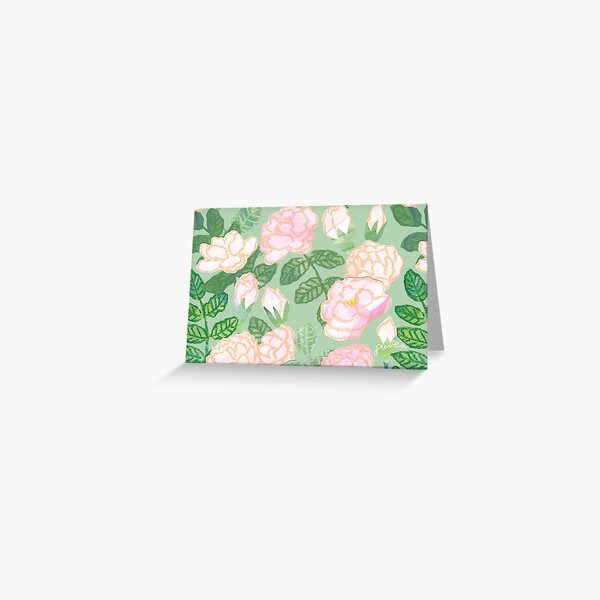 Rose Postcard (Juhannusruusun taika) - Horizontal Greeting Card