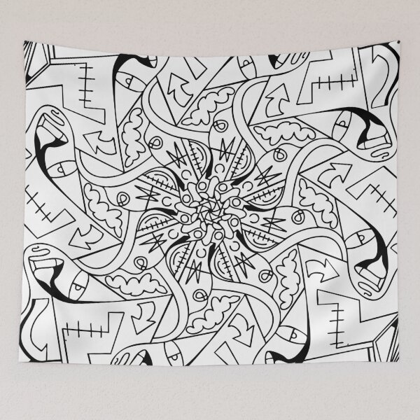 Item preview, Schizo Scribble #4: Untitled, Dark on Light designed and sold by SchizoScribbles.