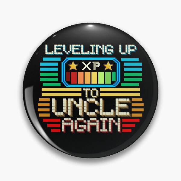 Item preview, Leveling Up to Uncle Again Pixel Retro Design designed and sold by Zeemazoo.