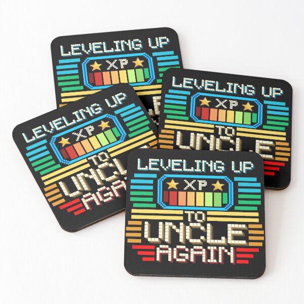 Item preview, Leveling Up to Uncle Again Pixel Retro Design designed and sold by Zeemazoo.