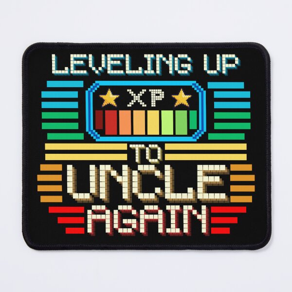 Item preview, Leveling Up to Uncle Again Pixel Retro Design designed and sold by Zeemazoo.