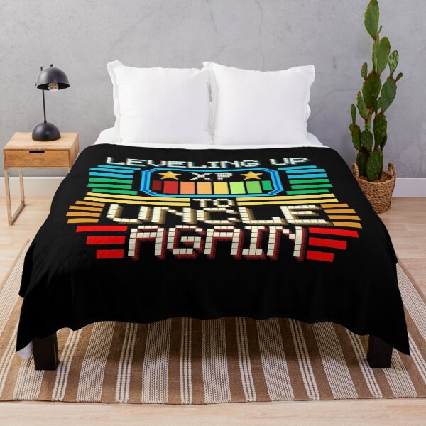Item preview, Leveling Up to Uncle Again Pixel Retro Design designed and sold by Zeemazoo.