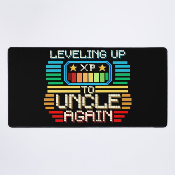 Item preview, Leveling Up to Uncle Again Pixel Retro Design designed and sold by Zeemazoo.