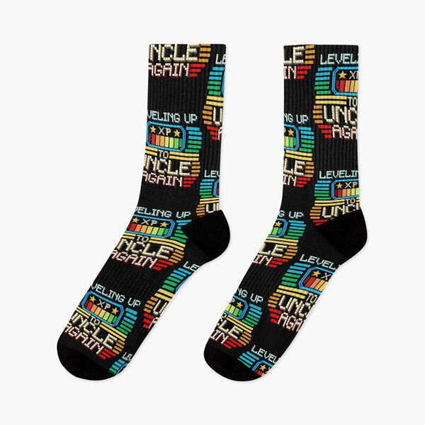 Item preview, Leveling Up to Uncle Again Pixel Retro Design designed and sold by Zeemazoo.
