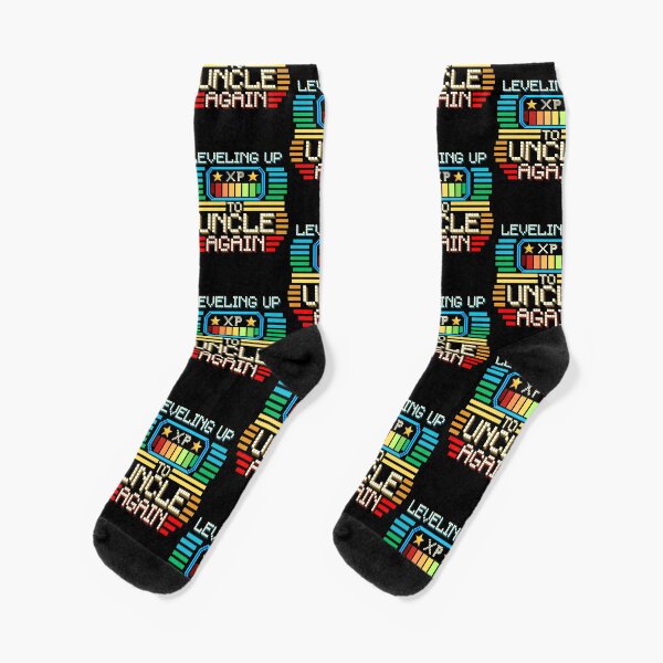 Item preview, Leveling Up to Uncle Again Pixel Retro Design designed and sold by Zeemazoo.