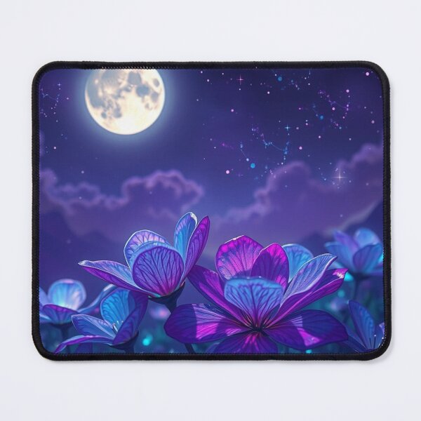 Item preview, Moonflowers Blue and Purple designed and sold by Simplybe1.