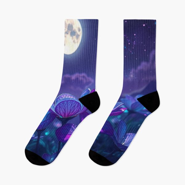 Item preview, Moonflowers Blue and Purple designed and sold by Simplybe1.