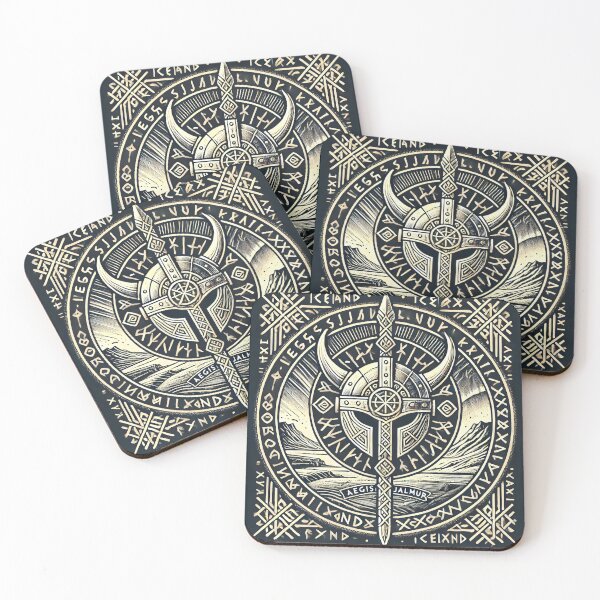 Item preview, Mystical Nordic Aegishjalmur Symbol – Viking Heritage Design designed and sold by Chroma Myst.