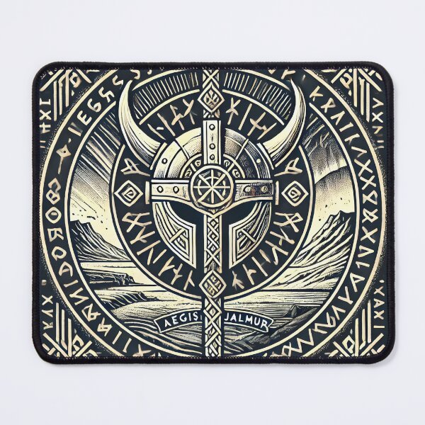 Item preview, Mystical Nordic Aegishjalmur Symbol – Viking Heritage Design designed and sold by Chroma Myst.