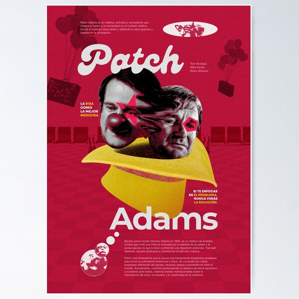 Item preview, Creative Patch Adams movie poster. designed and sold by weercrxtive.