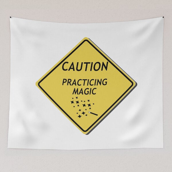 Item preview, Caution, Practicing Magic designed and sold by WordyDreams.