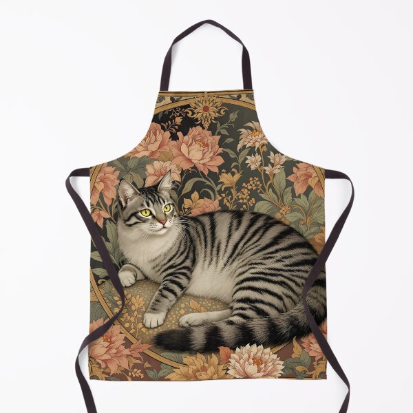 Item preview, Silver Tabby with Flowers designed and sold by HabitableMoons.