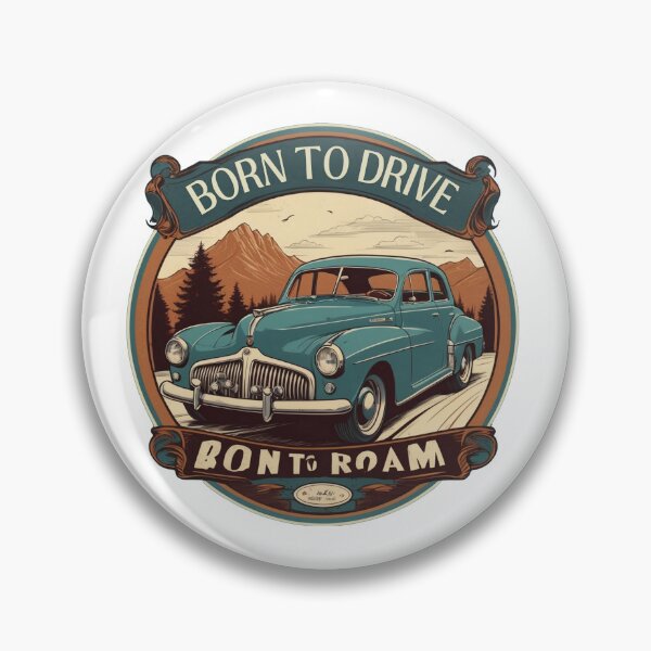 Item preview, Vintage car illustration designed and sold by Retro Reverie.