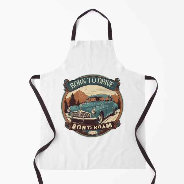 Item preview, Vintage car illustration designed and sold by Retro Reverie.