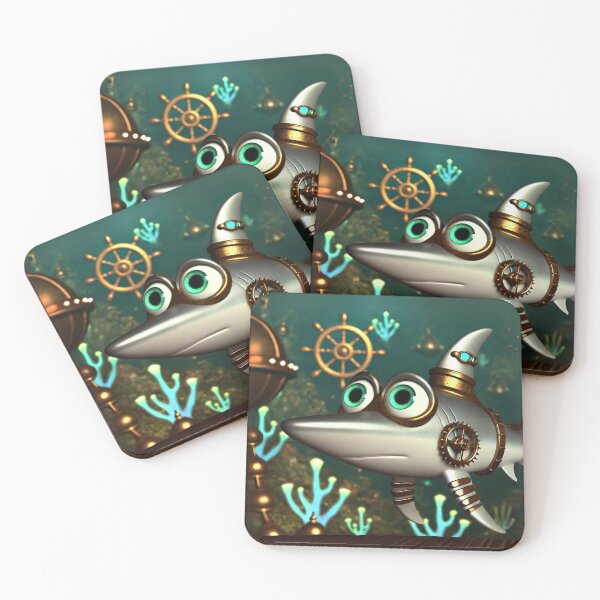Item preview, Steampunk Shark Submarine Adventure designed and sold by Sillytoe.