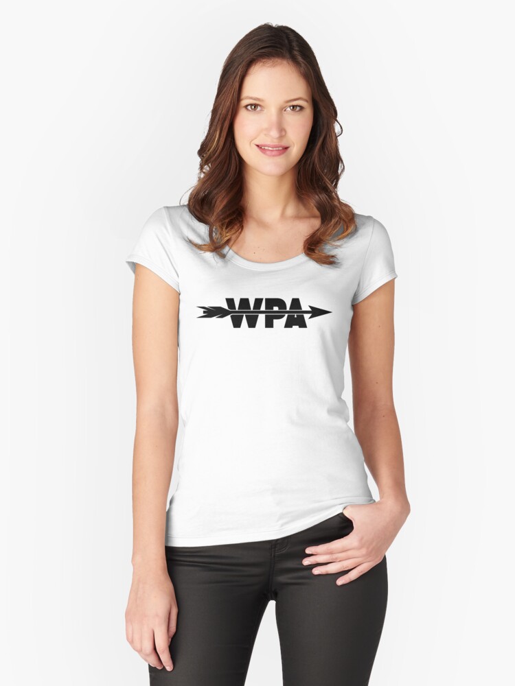 Thumbnail 1 of 3, Fitted Scoop T-Shirt, New Logo 4 designed and sold by WPArchers.