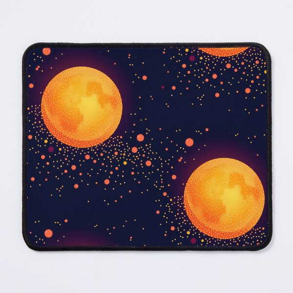 Item preview, Moon Full Glowing Dots Colorful Abstract Digital Art designed and sold by ART ATTACK ZONE.