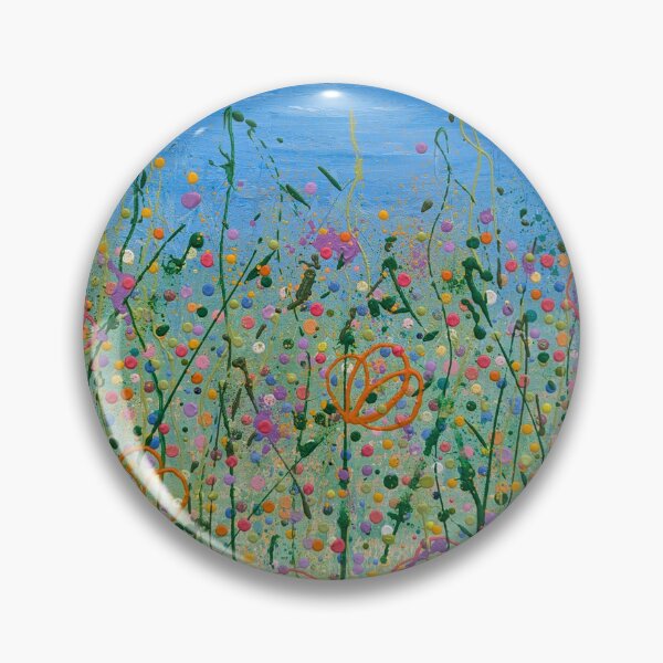Item preview, Wildflower Confetti, modern floral abstract art designed and sold by NavySloth-Art.
