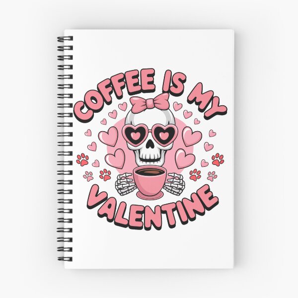 Artikelvorschau, Coffee Is My Valentine – Süßes Gothic-Kaffeeliebhaber-T-Shirt entworfen und verkauft von lorvenson.
