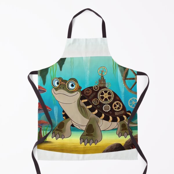 Item preview, Steampunk Snapping Turtle with Gear Shell designed and sold by Sillytoe.