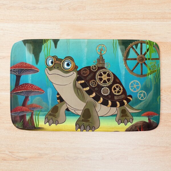 Item preview, Steampunk Snapping Turtle with Gear Shell designed and sold by Sillytoe.