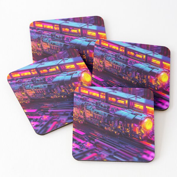 Item preview, Cyberpunk Express – Neon-Fueled Future Train designed and sold by SteadyRolling.
