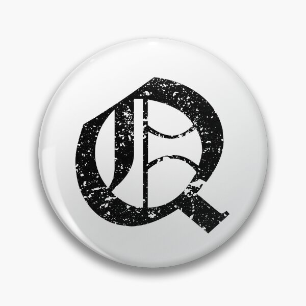 Item preview, Capital Letter Q - Eroded / Distressed Gothic Blackletter Script / Old English Font (Black) designed and sold by STUDIO-72.
