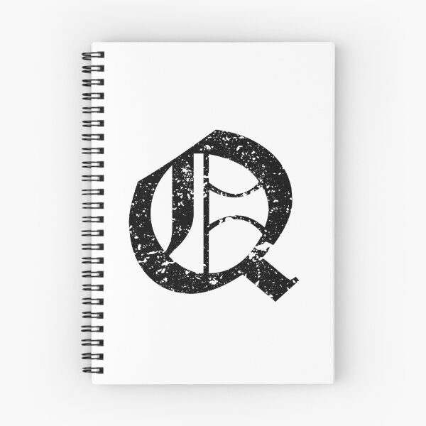 Item preview, Capital Letter Q - Eroded / Distressed Gothic Blackletter Script / Old English Font (Black) designed and sold by STUDIO-72.